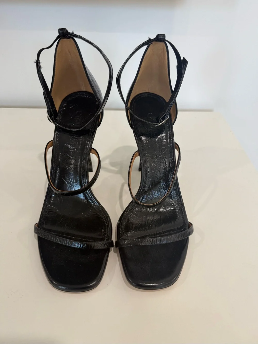 NWOB Off White Lollipop Strappy Heel Sandals Sandals Size Calfskin size 39
